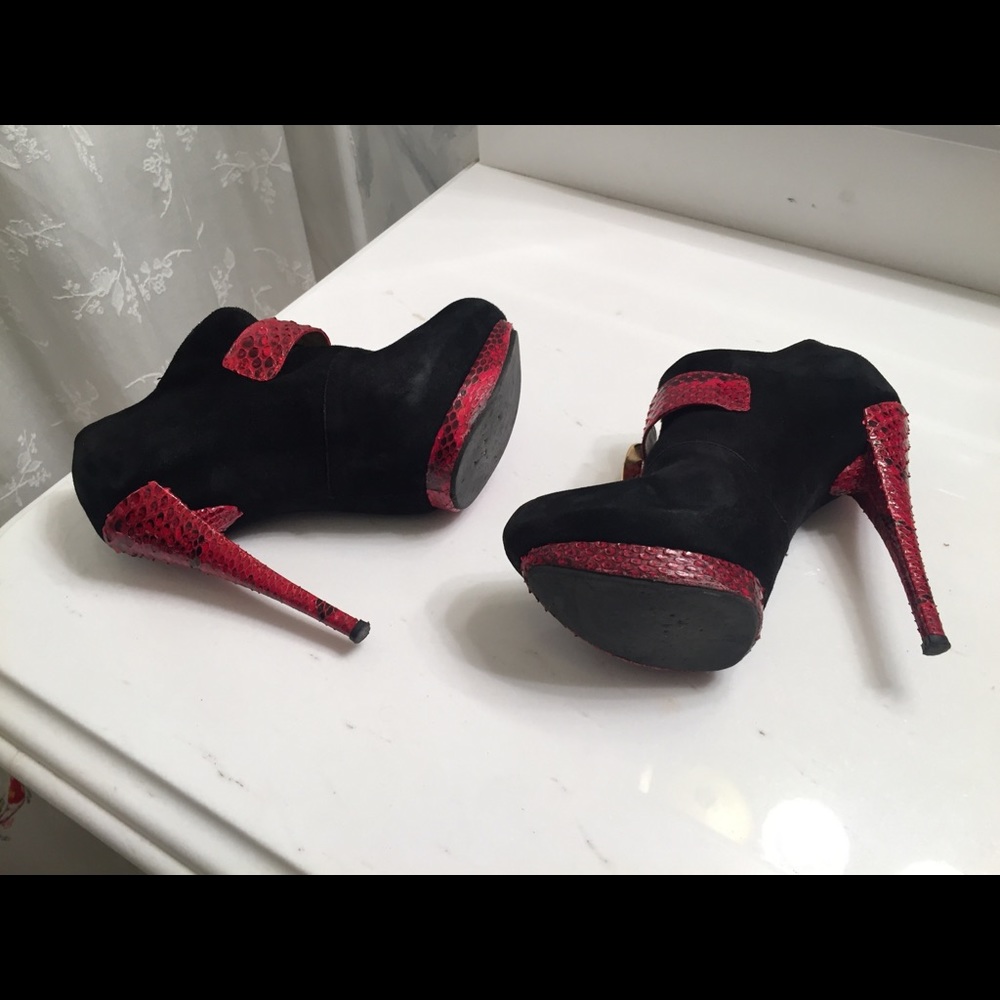 Massimo Dogana Python And Suede Bootie - image 5